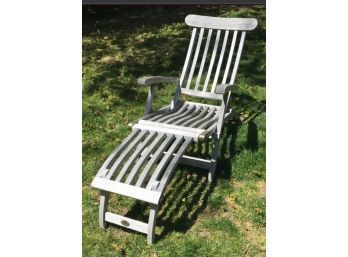 Teak Recliner - One Of A Set Of Two