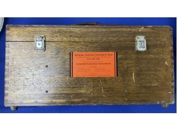 Vintage Surveying Instruments & Orig Box - 'Schneider Technical Instrument Corp' Includes Telescope & Tripod
