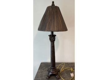 Lamp With Split Bamboo Shade