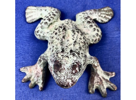 Iron Frog Paperweight