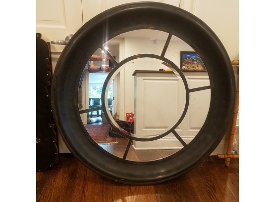 Large Distressed Wood Mirror