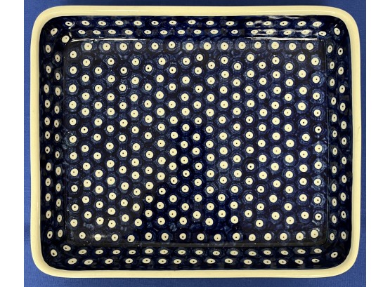 Rectangular Baking Dish, Signed And Hand Made In Poland