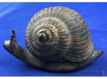 Vintage Iron Box In The Shape Of A Snail
