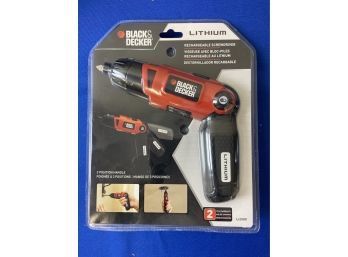 *NEW* Black And Decker Rechargeable Screwdriver