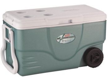 Coleman 70-Can Ultimate Xtreme Wheeled Tailgating Cooler, Ice Green