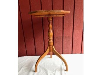 Antique Tiger Maple Occasional Table