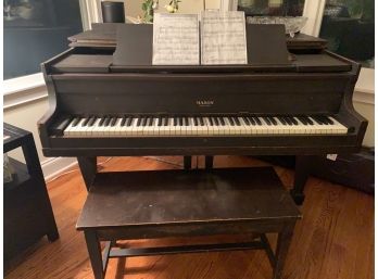 Vintage Baby Grand Piano - Made By Mason, New York - Includes Bench