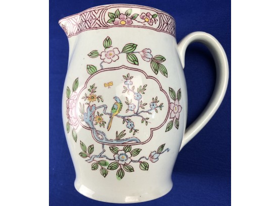 Vintage Calyx Ware Pitcher - Signed 'Adams England -Calyx Ware - Hand Painted'