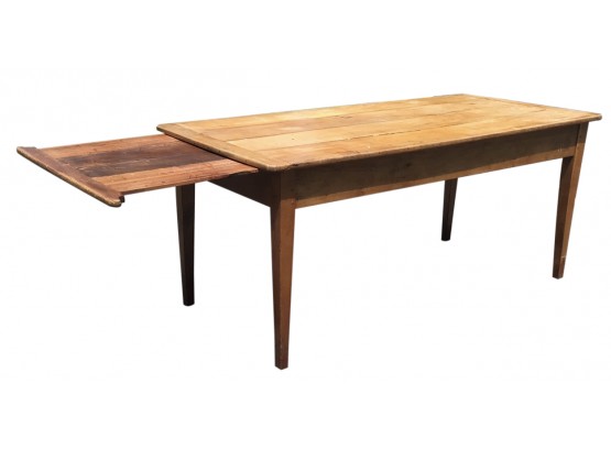Wonderful Farm Table With Extendable Inserts - Beautiful Old Patinated Wood