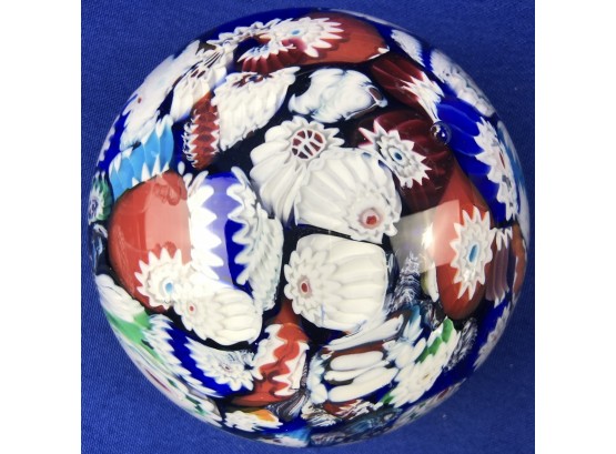 Art Glass Millefiori Collectable Paperweight