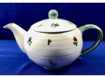 Austrian Pottery Teapot - Signed 'Gmundner Keramik Austria' - Pattern Name - 'Scattered Flowers'