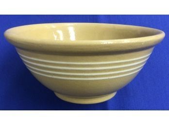 Antique Yellow Ware Pottery Bowl