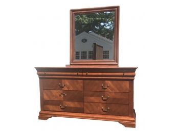Double Chest Of Drawers With Mirror - Signed 'Collezione Europa'