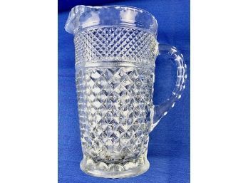 Vintage American Pressed Glass Pitcher