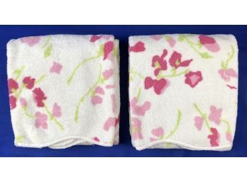 Two Vintage Porthault Bath Towels - Original Labels Attached