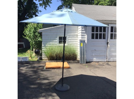 Large Round Patio Sun Umbrella And Stand