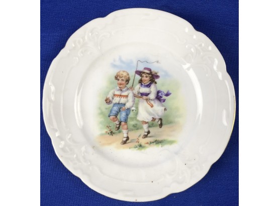 Antique Porcelain Child's Plate