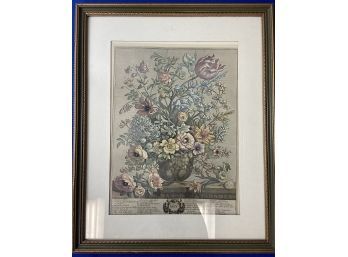 Twelve Months Of Flowers Print - 'May' - Stunning Frame - Matches The 'April' Print In This Sale