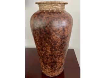 Decorative Vase With Woven Top