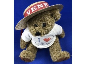 Gondolier Teddy Bear From Legendary Venetian Cipriani Hotel, Restaurant & Bar