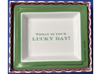 Two's Company Porcelain Accent Piece - New In Box - 'Today Is Your Lucky Day!'