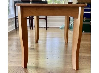 Maple End Table With Curved Feet