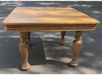 Extendable Baroque Revival Dining Table With Beautifully Carved Legs, Quality Oak