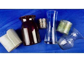Collection Of Floral Containers - Glass & Ceramic