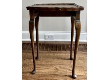 Queen Anne Style Table With Cabriole Legs & Pad Feet - Scalloped Gallery