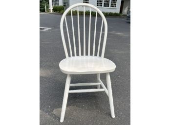 White Windsor Style Desk Or Side Chair