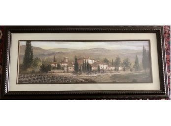 Tuscan Countryside Vineyard Framed Print