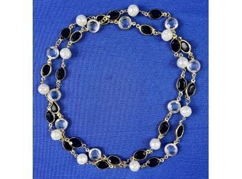 Costume Beaded Necklace - Can Be Worn Long Or Short