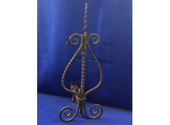 Vintage Wrought Iron Candle Holder
