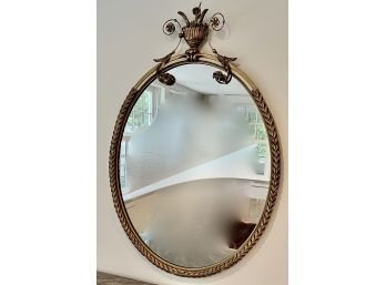 Adams Style Oval Gilt Mirror