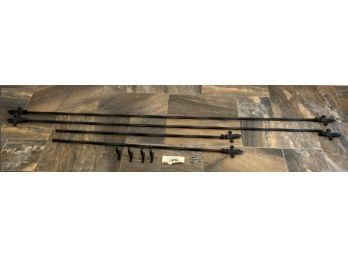 Antique-Style Wrought Iron Curtain Rods