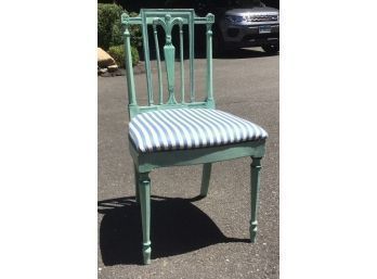 Neoclassical Style Painted Accent Chair