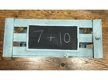 Handy Crate With Rope Handles And Erasable Chalkboard