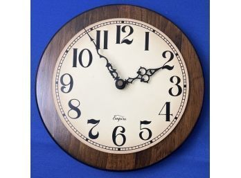 Battery Operated Wall Clock - Signed 'Empire'