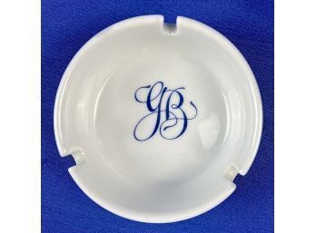 Vintage Porcelain Ashtray - Signed 'Porcelana Schmidt - Made In Brazil'