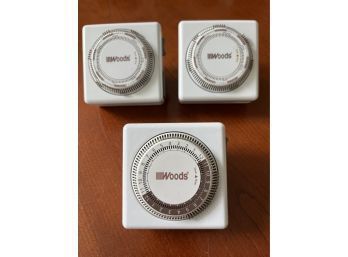 Light Timers - Set Of Three - Signed 'Woods'