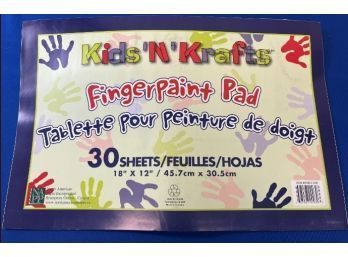 New! Kids N Krafts Fingerpaint Pad
