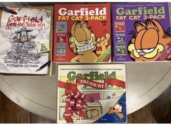 Four Larger Format Garfield Books
