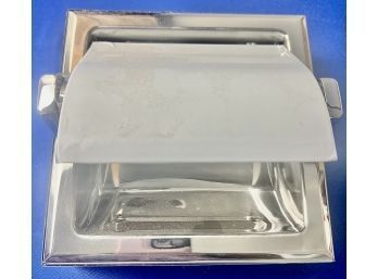 New Polished Chrome Bath Tissue Paper Holder - New In Box