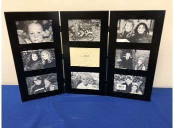 Triple Panel Frame Holds 9 Pictures