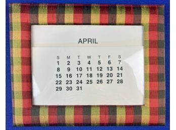 Vintage Jim Thompson Raw Silk Perpetual Calendar - Signed