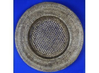 Brown Wicker Charger - Platter Size