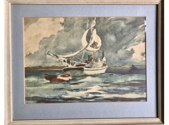 Vintage Framed Winslow Homer Print (1 Of 3)