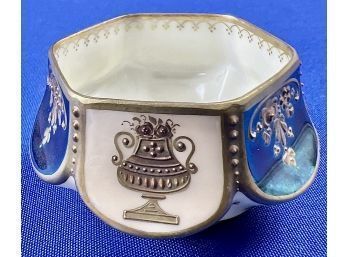 Vintage Porcelain Salt Cellar - Signed 'Dresden' On Base