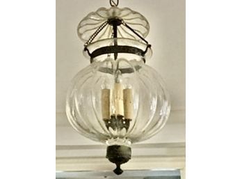 Antique Original R. Ditmar Wien Austrian - Onion Bell-Jar Pendant Light Signed 'R. Dimar Vienna - Austria'