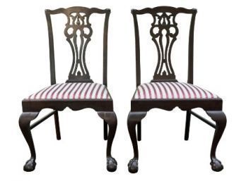 Two Chippendale Style Side Chairs